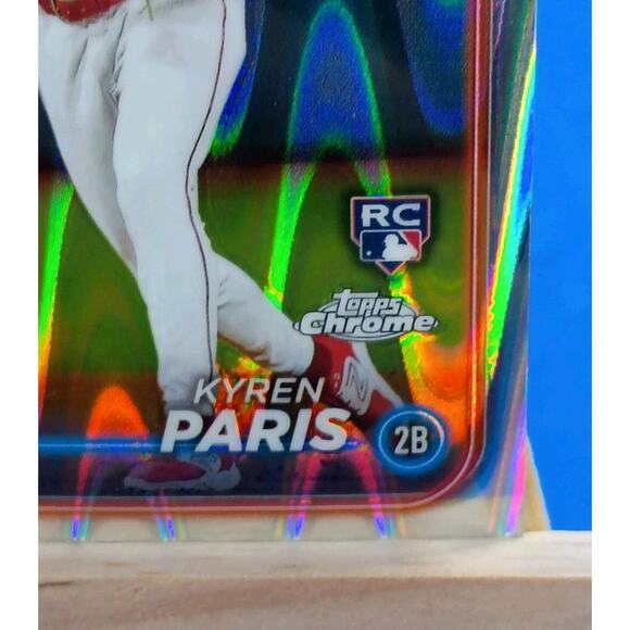 2024 Topps Chrome - Kyren Paris #151 RayWave Refractor (RC) - Picture 5 of 7